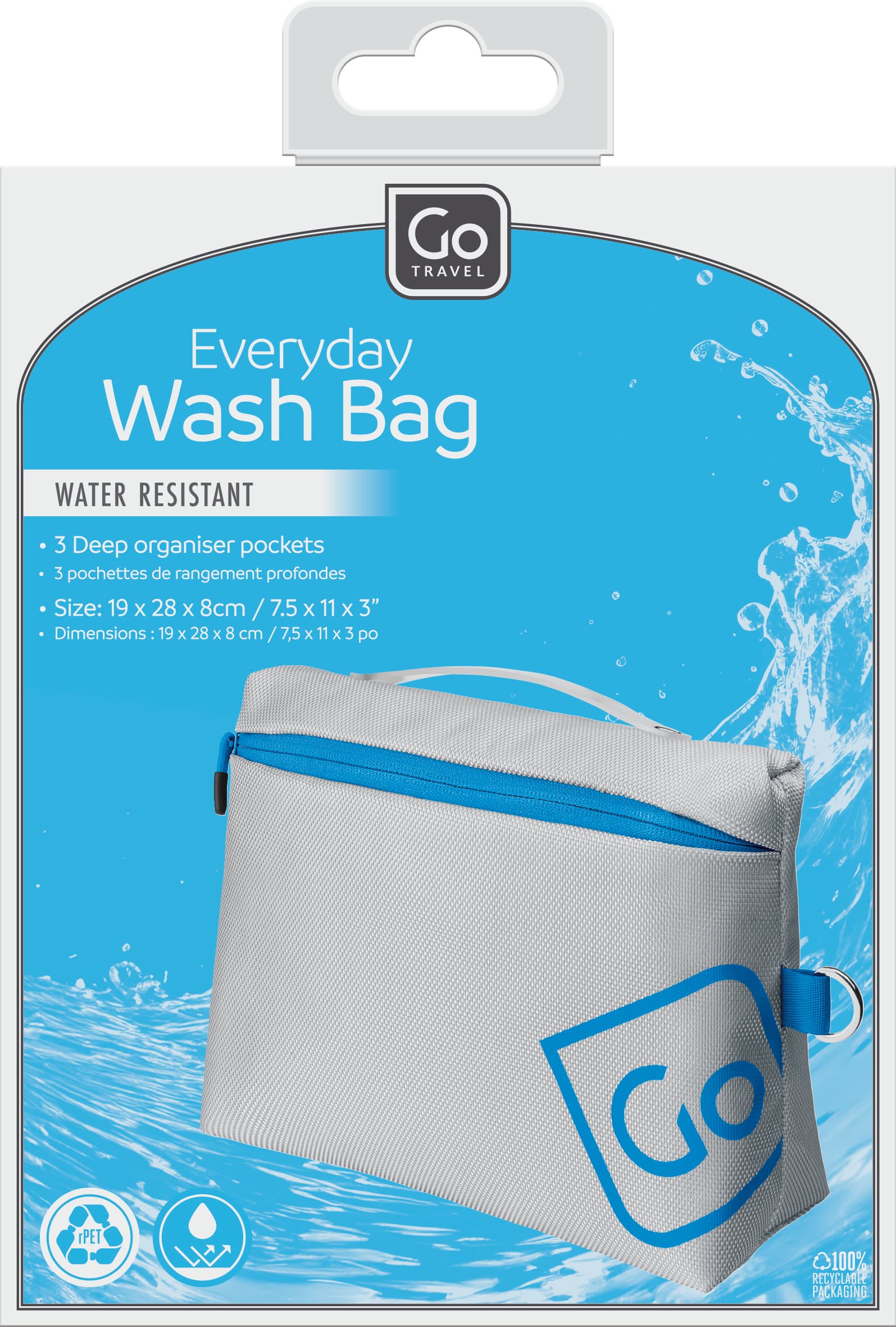 Everyday Wash Bag packaging