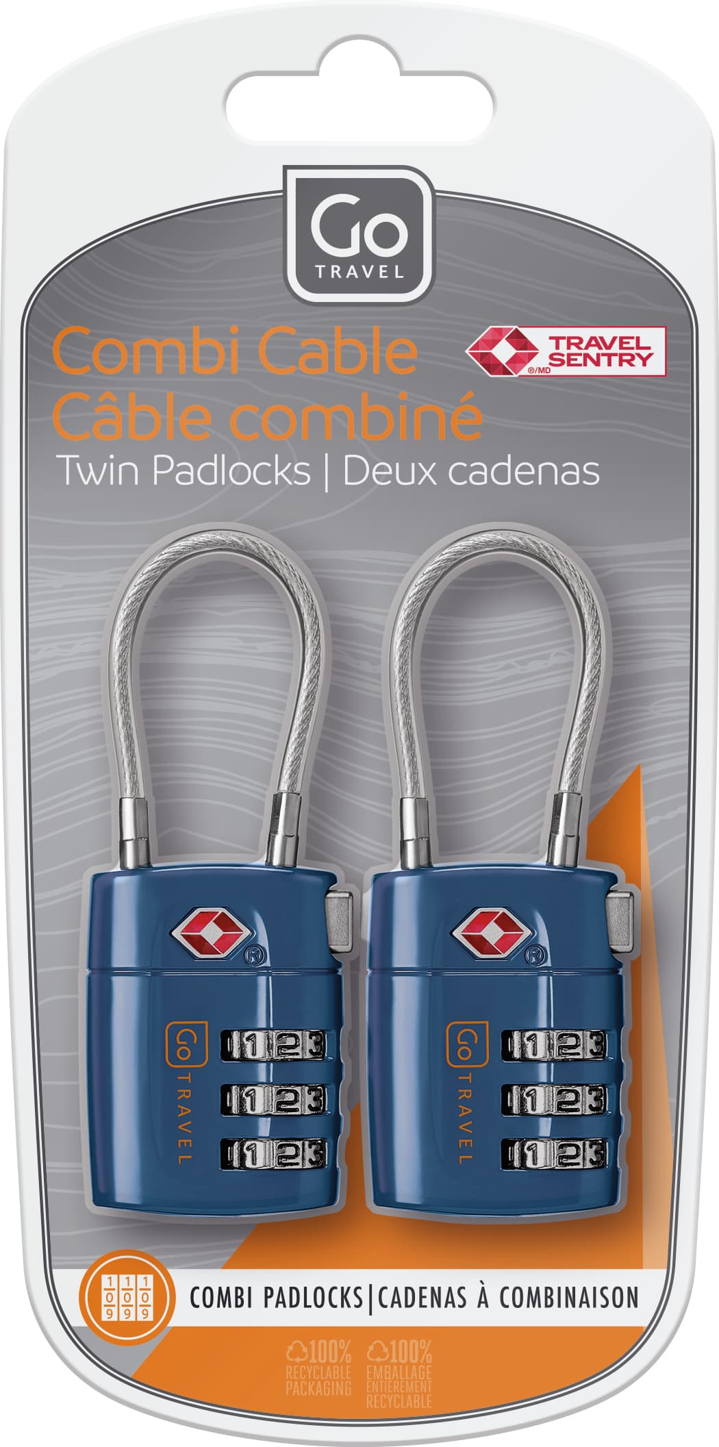 Combi Cable Twin Padlocks TSA