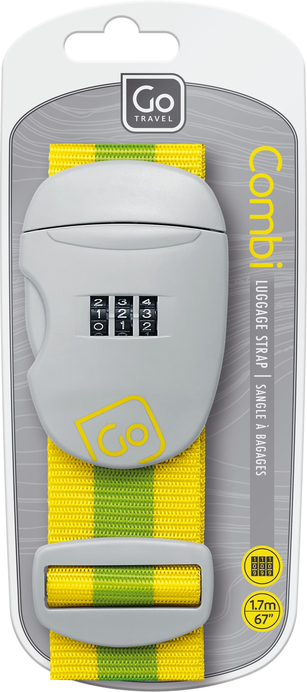 Combi Luggage Strap (Yellow/Green)