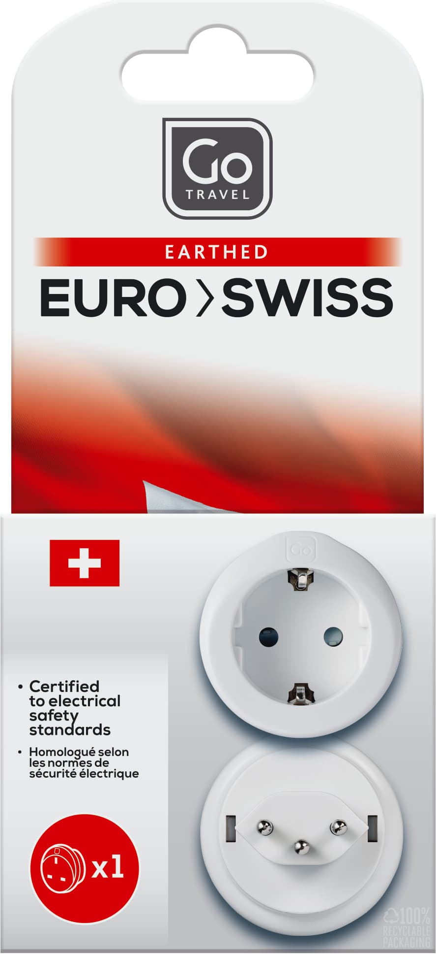 EU-Swiss Adaptor packaging