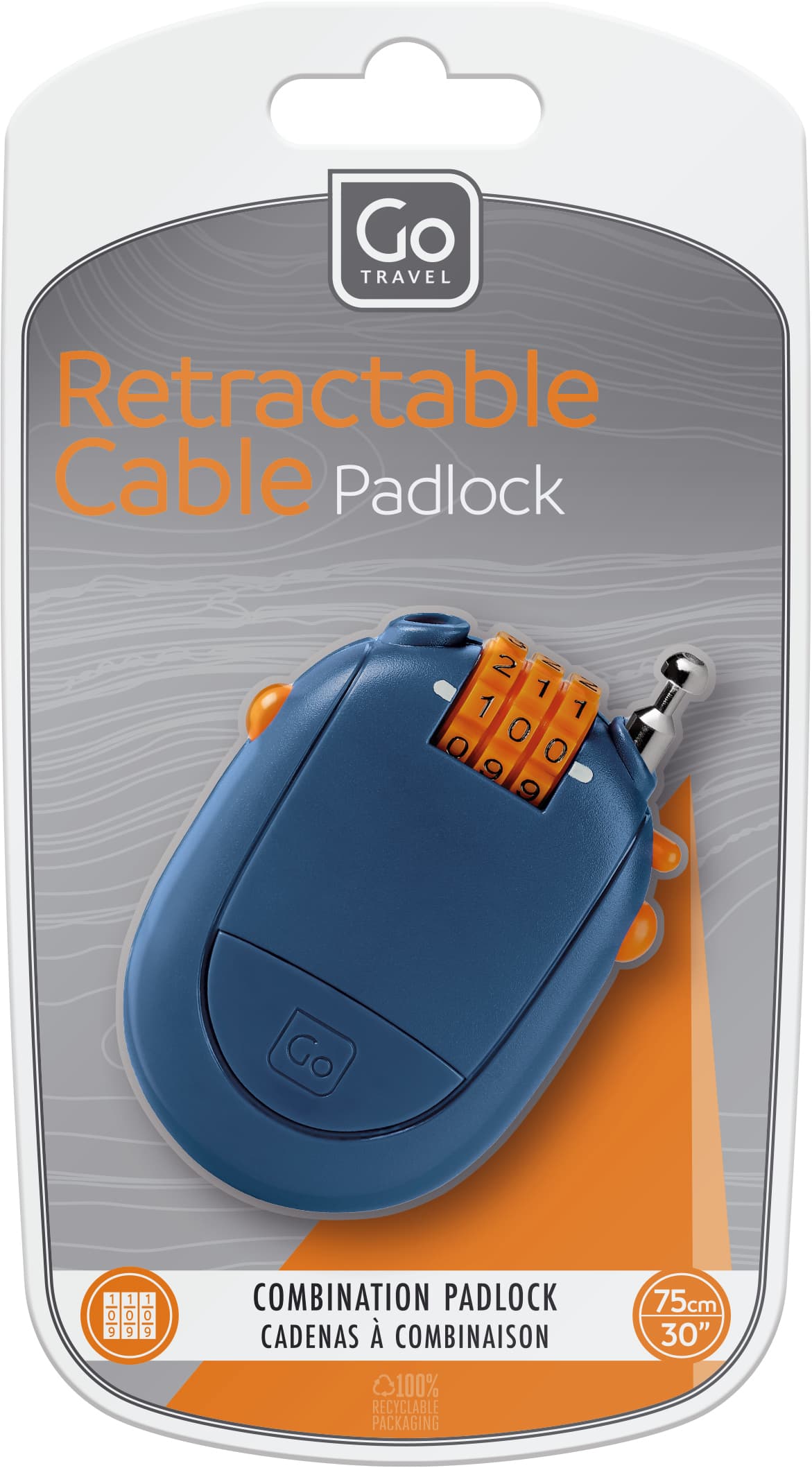 Retractable Cable Padlock