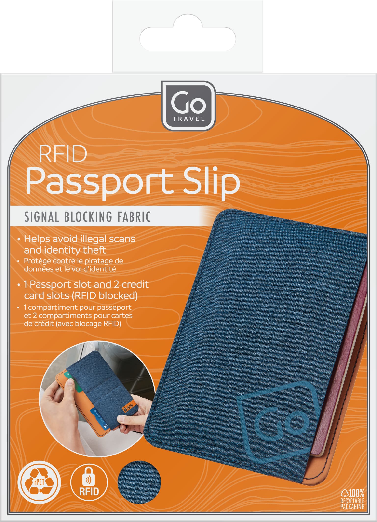 RFID Passport Slip (Blue)