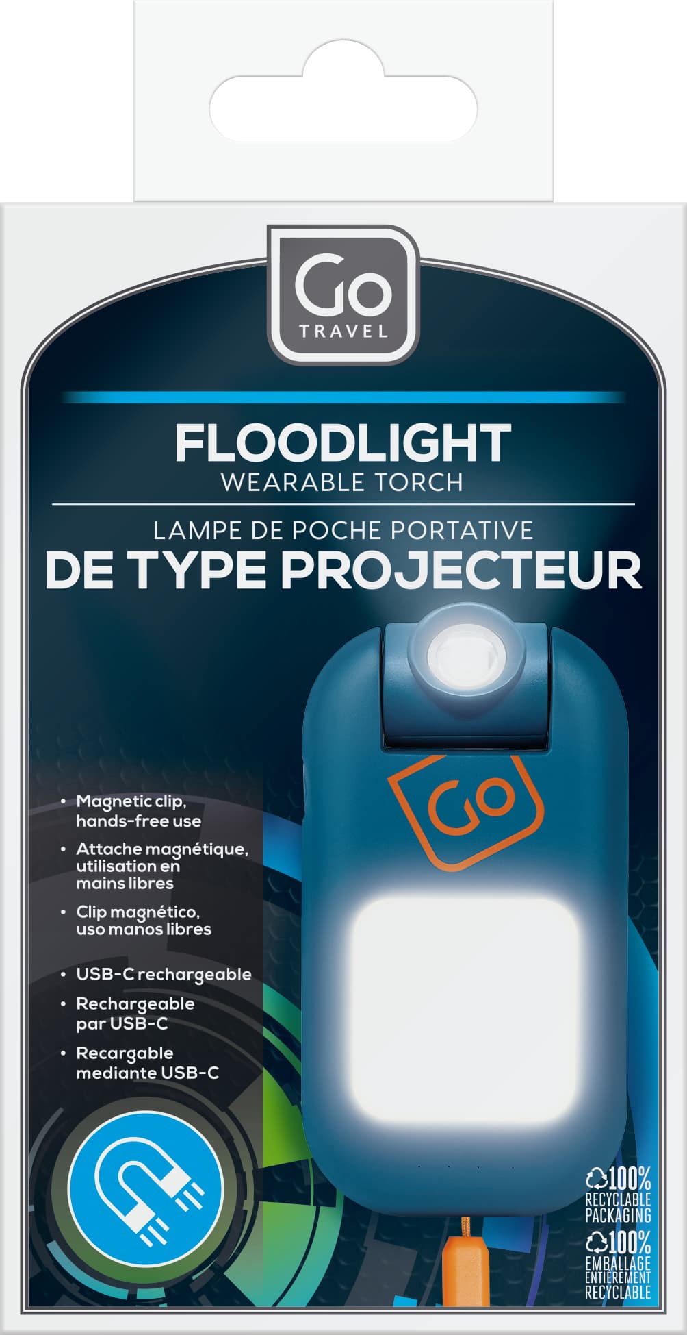 Floodlight Wearable Torch packaging