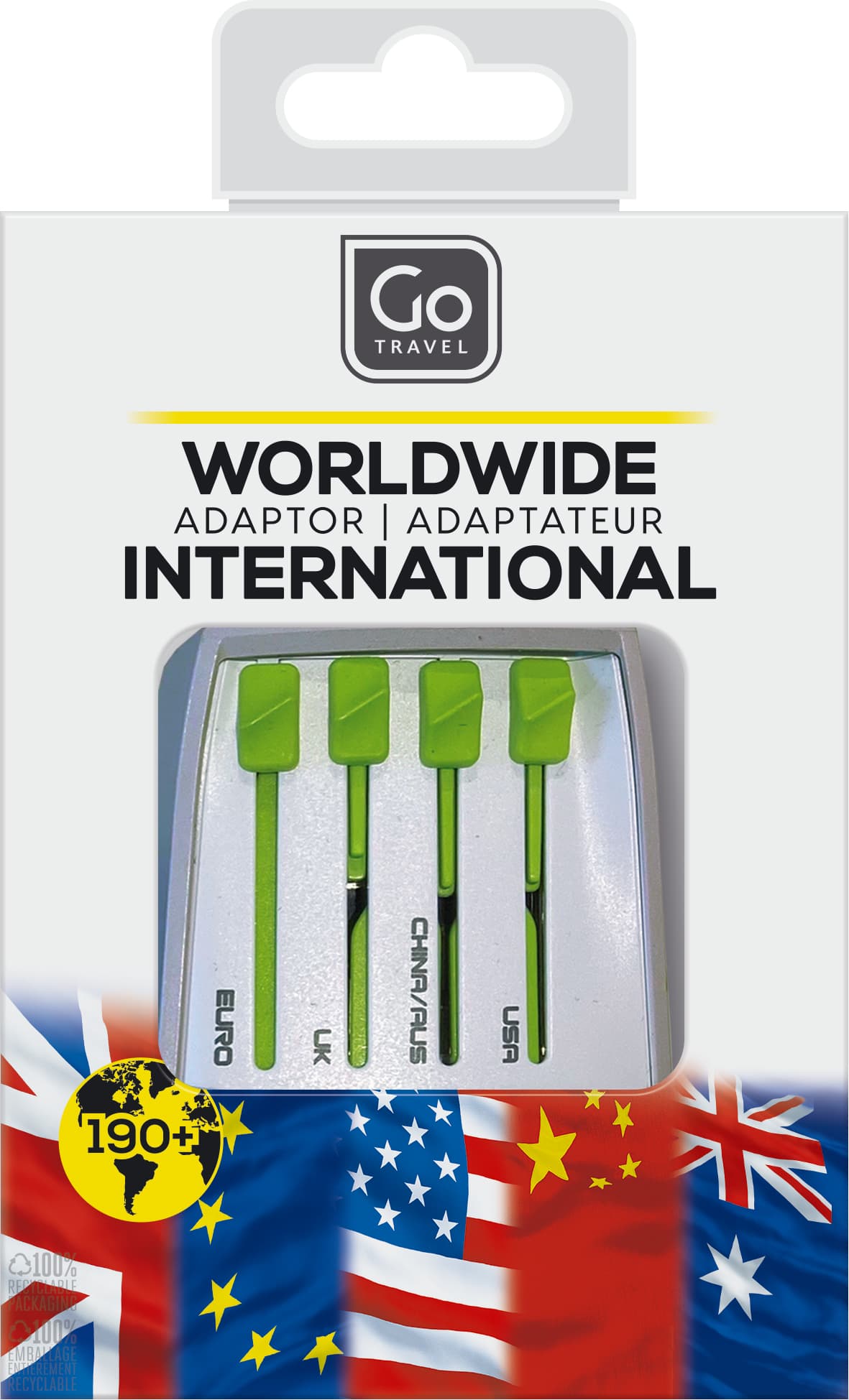 Worldwide Adaptor (Unearthed) packaging