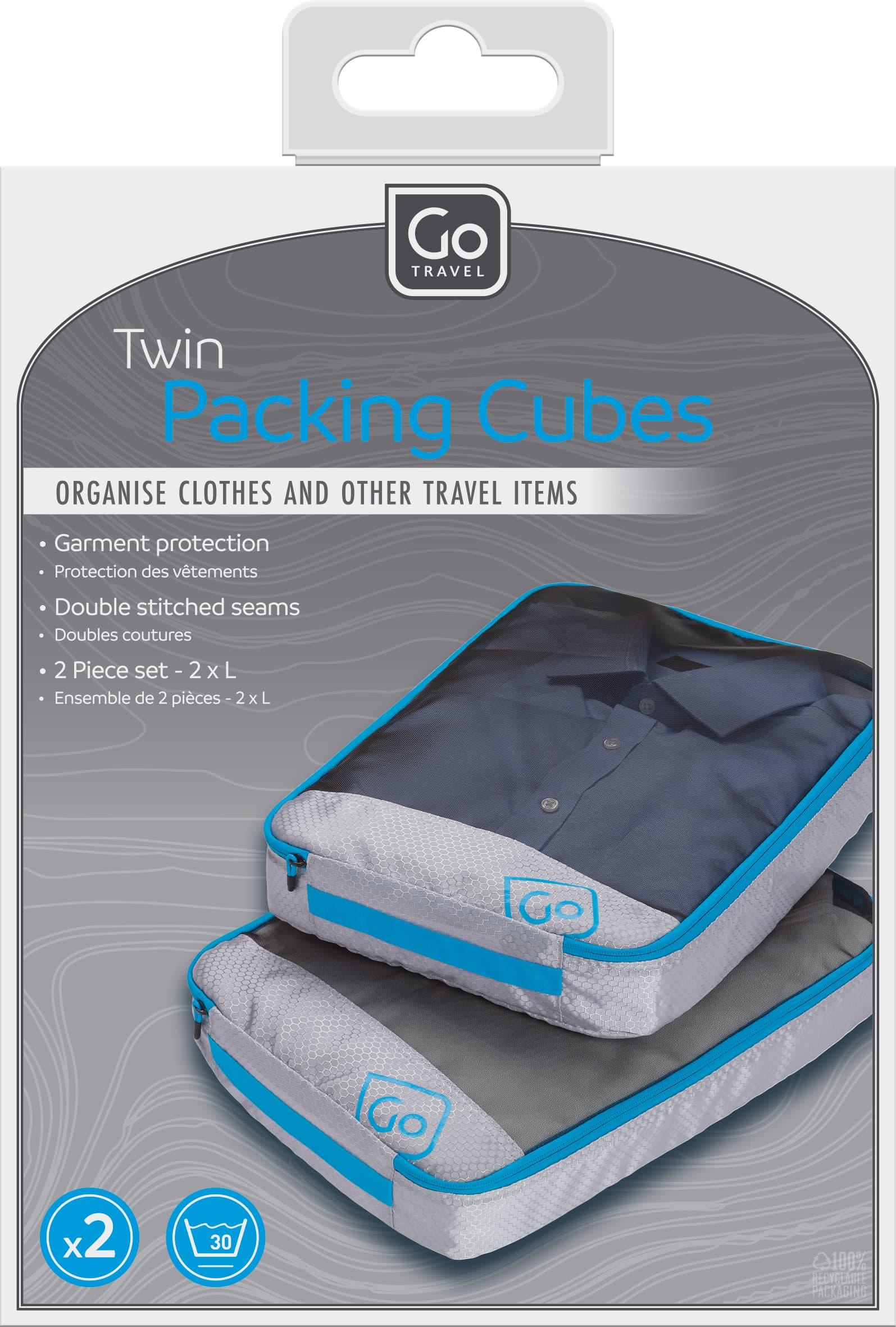 Twin Packing Cubes (Blue)
