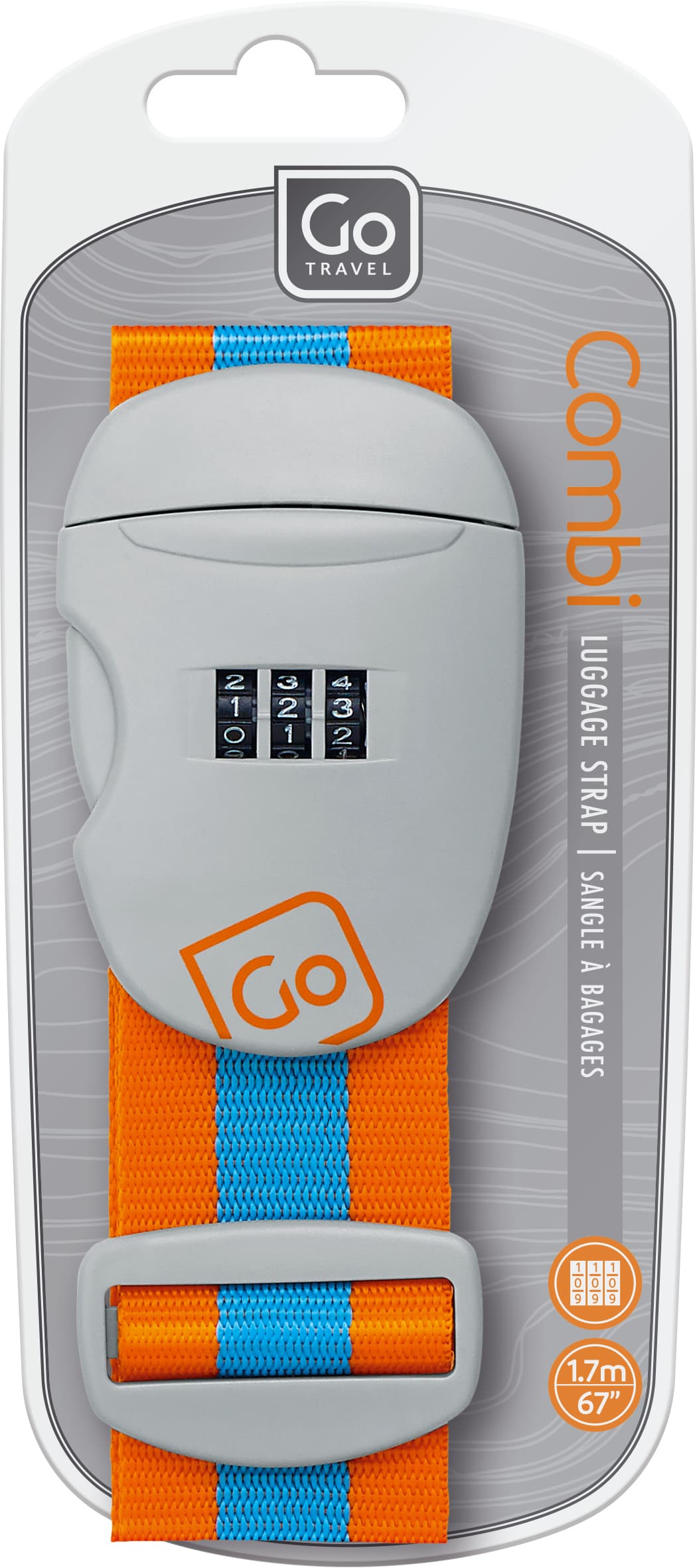 Combi Luggage Strap (Blue/Orange)