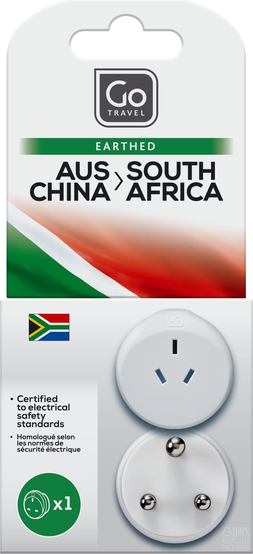 AUS/China-SA Adaptor packaging