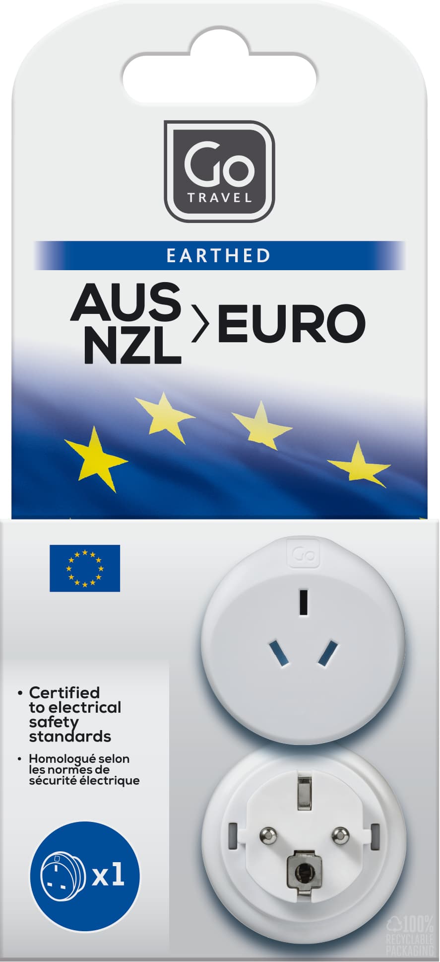 AUS/NZL-EU Adaptor packaging