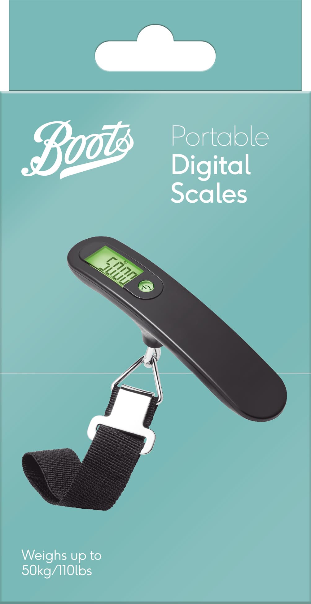 Boots Portable Digital Scales packaging