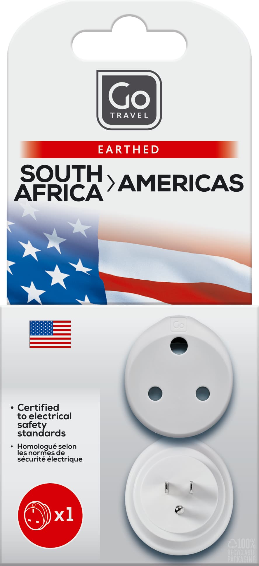 SA-USA Adaptor packaging