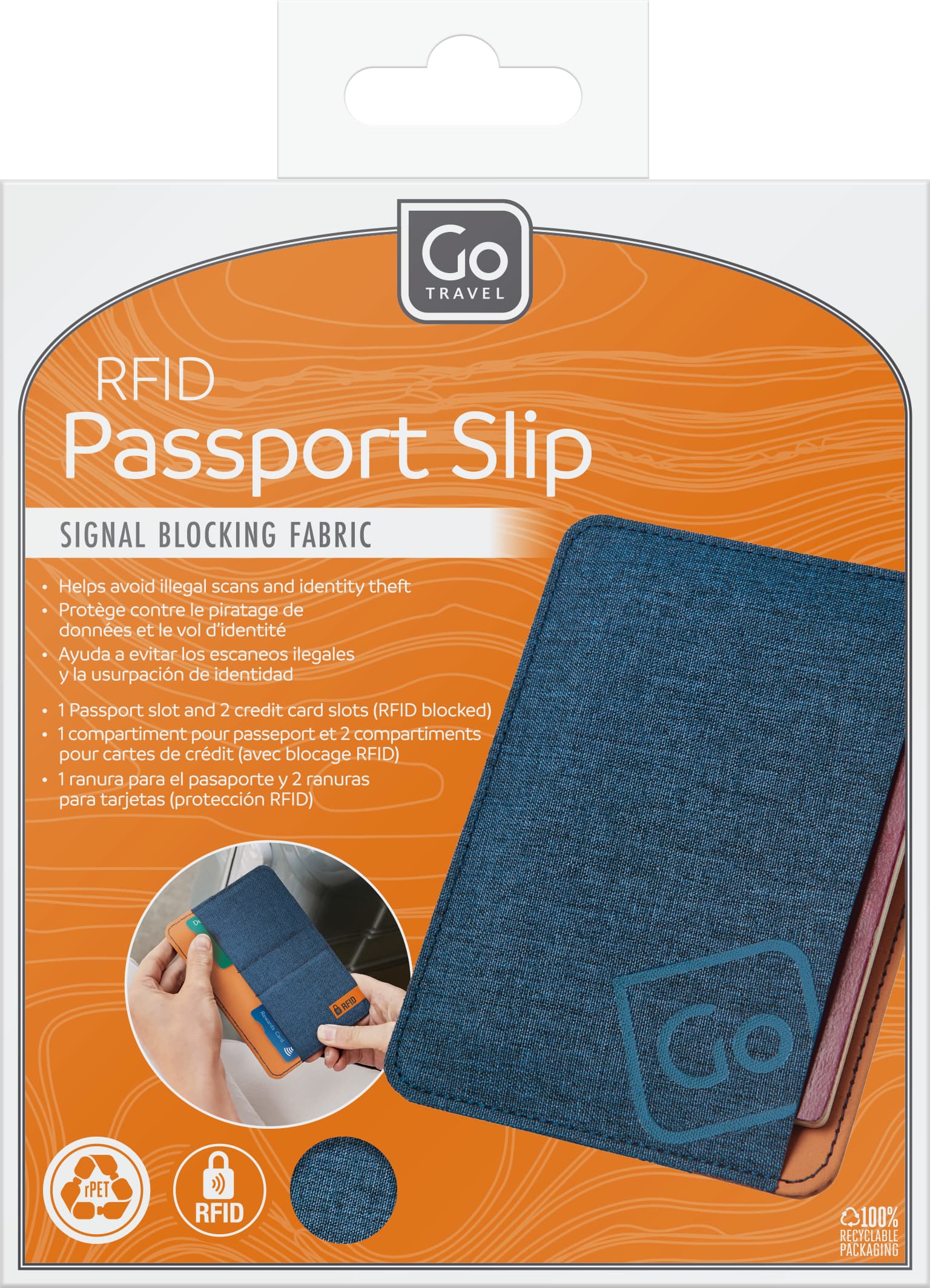 RFID Passport Slip (Blue)