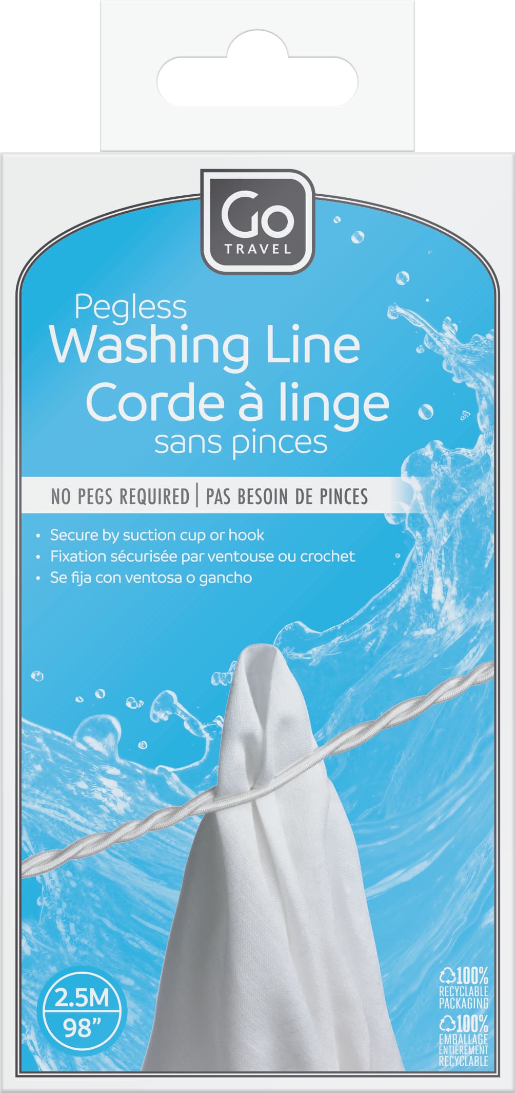 Pegless Washing Line