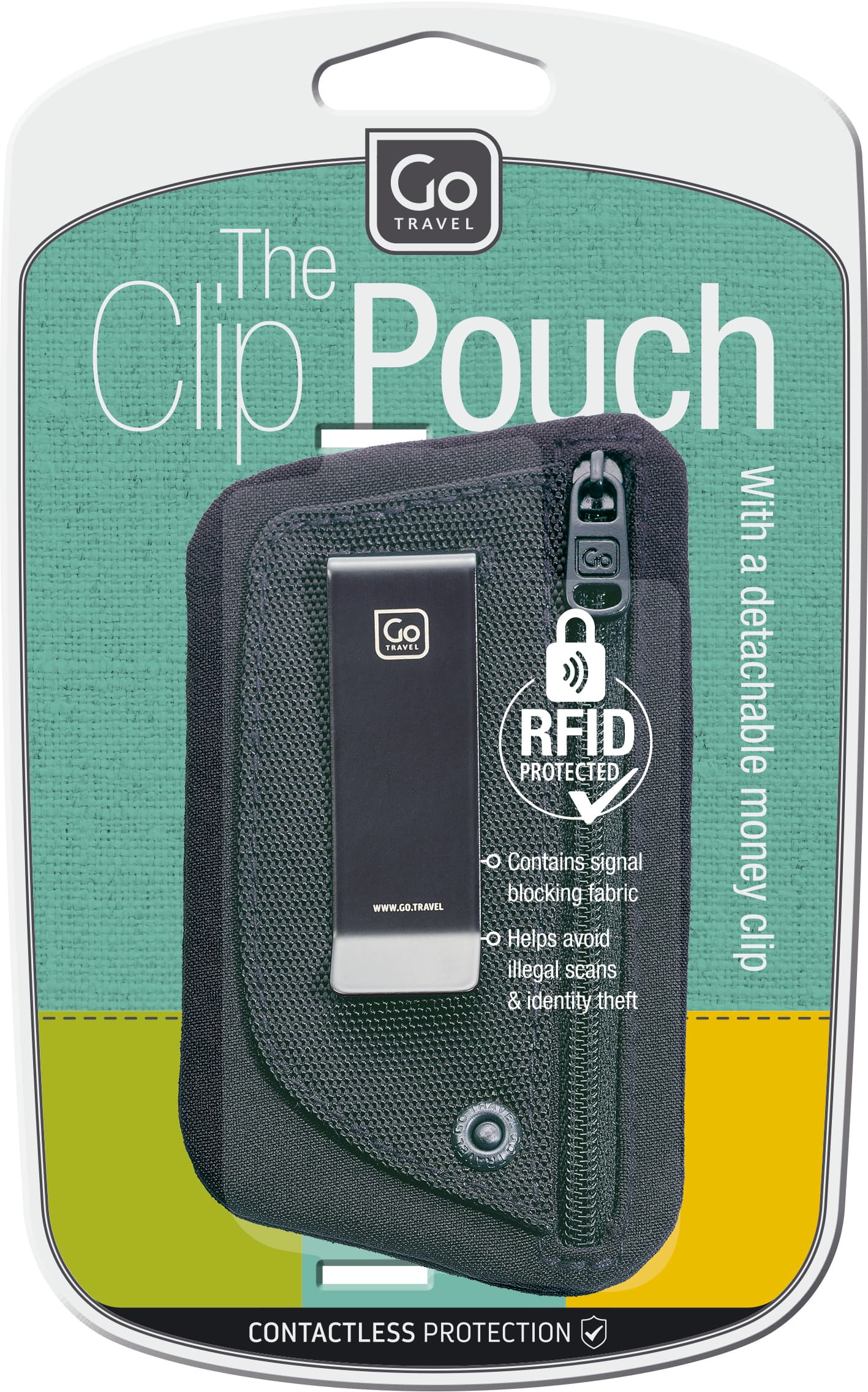 The Clip Pouch (RFID) packaging