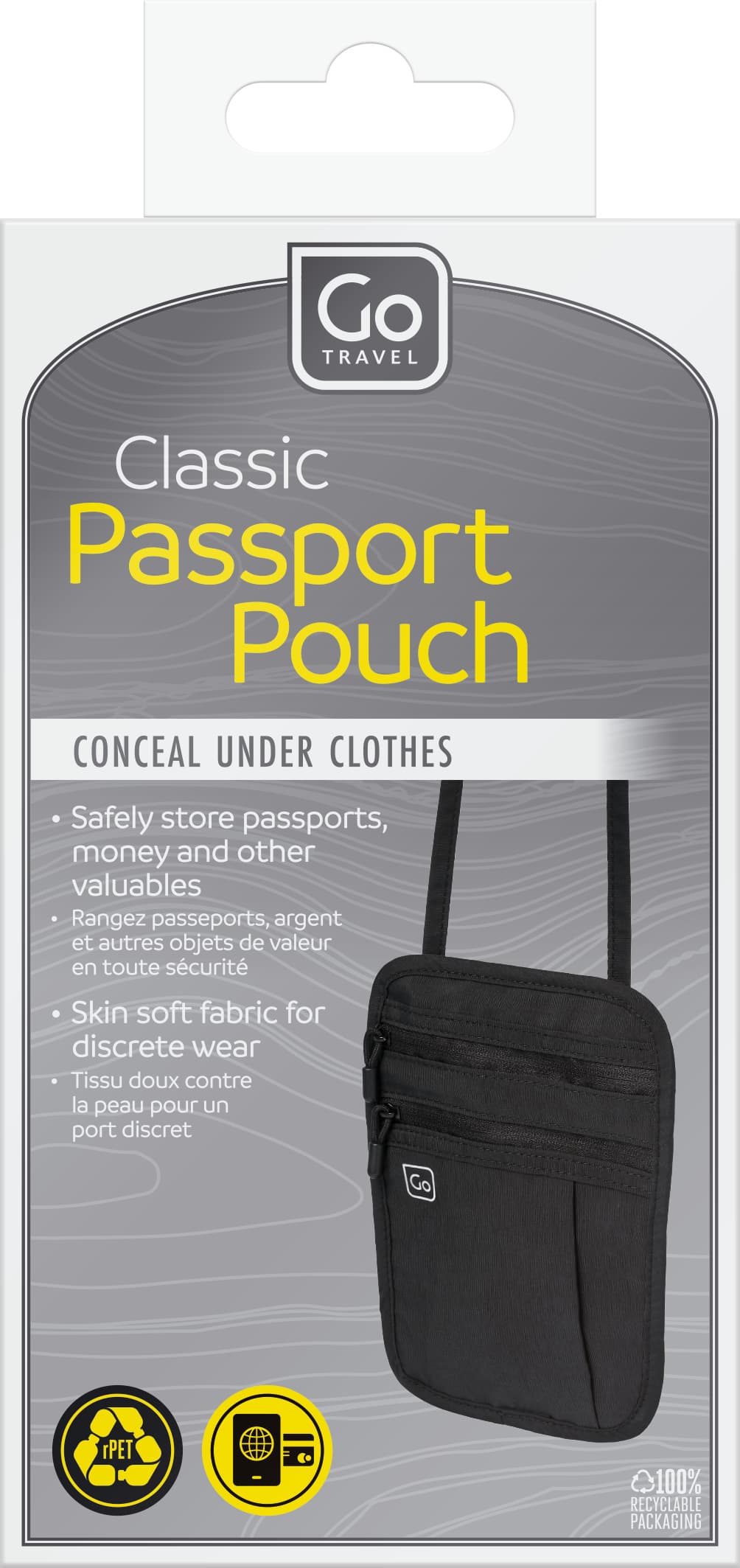 Classic Passport Pouch (Black)