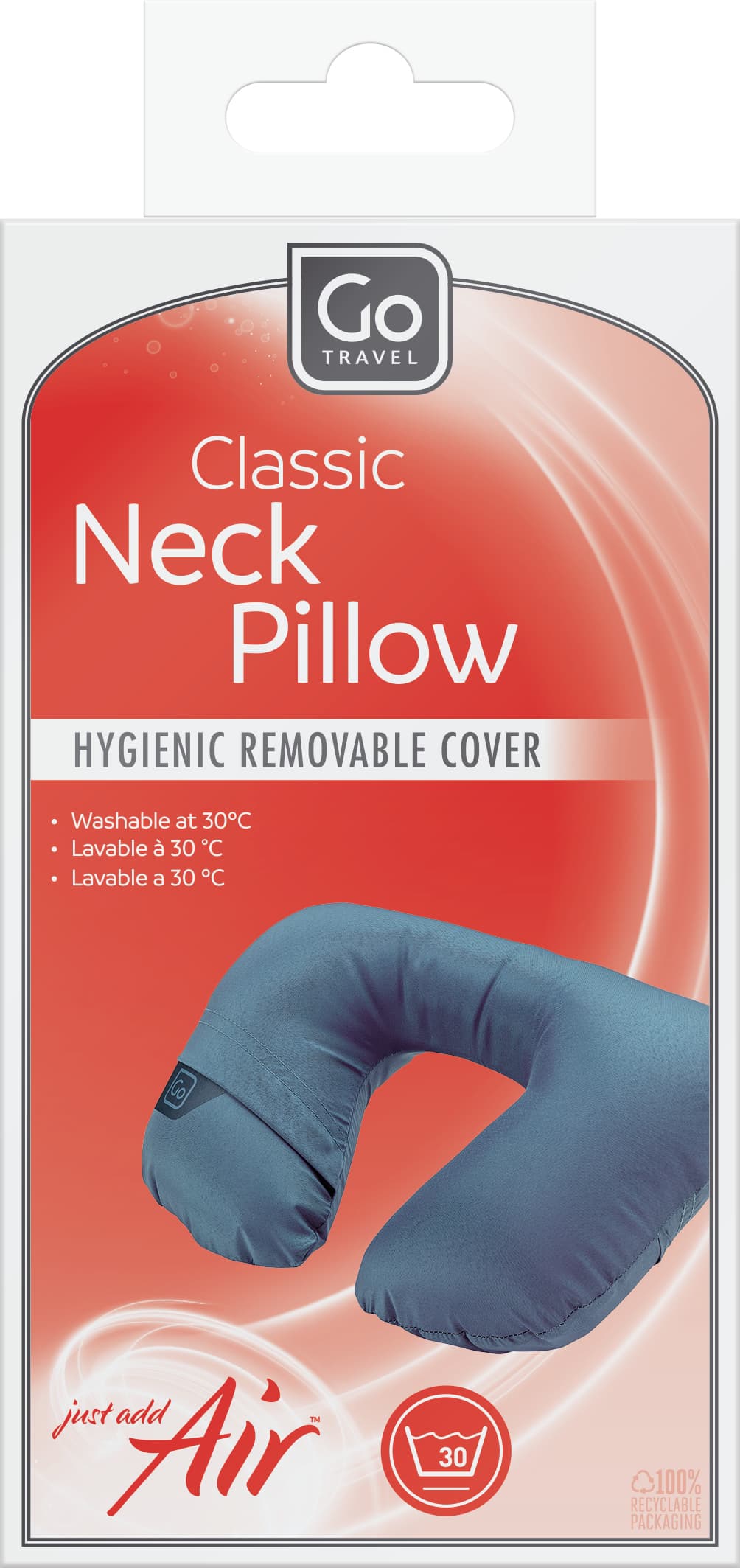 Classic Neck Pillow (Blue)