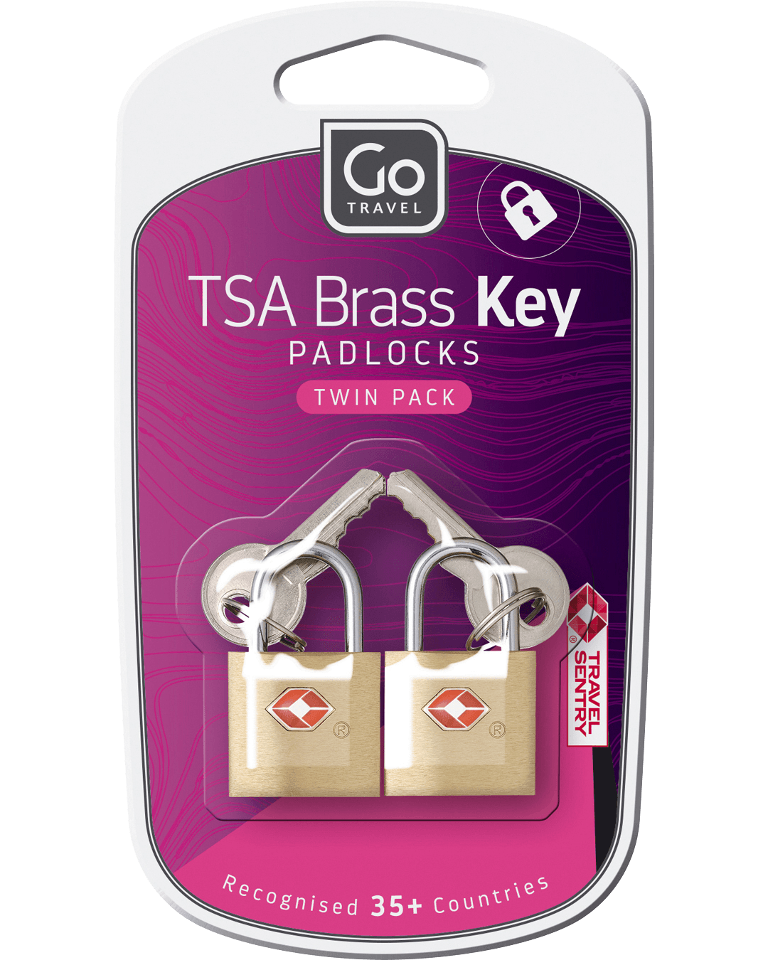 TSA Brass Key Padlocks - packaging