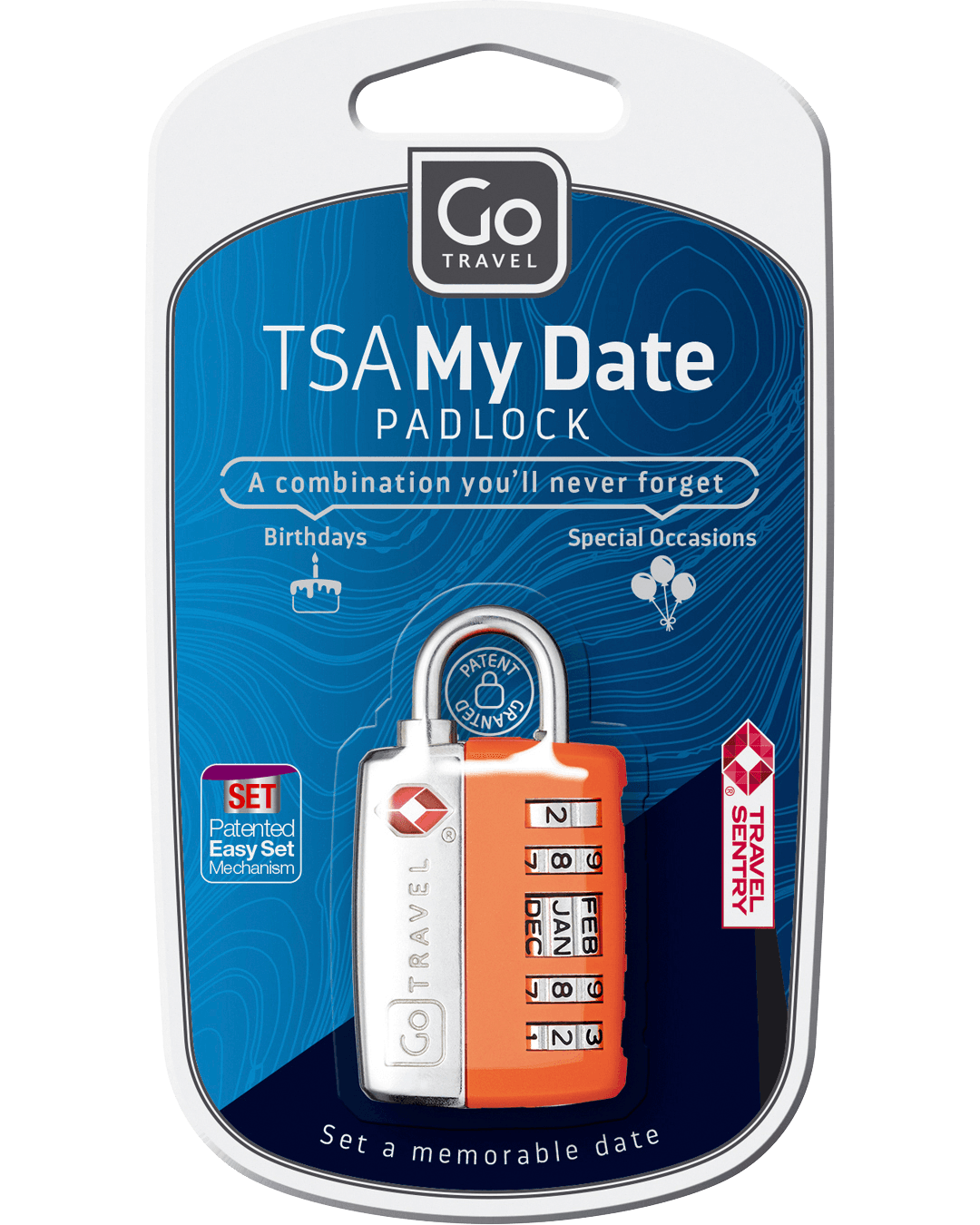 TSA My Date Padlock - packaging