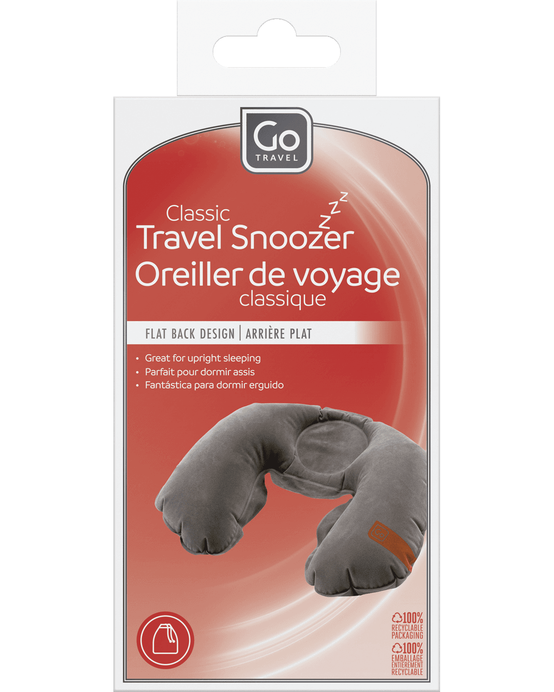 Classic Travel Snoozer (Grey) - packaging