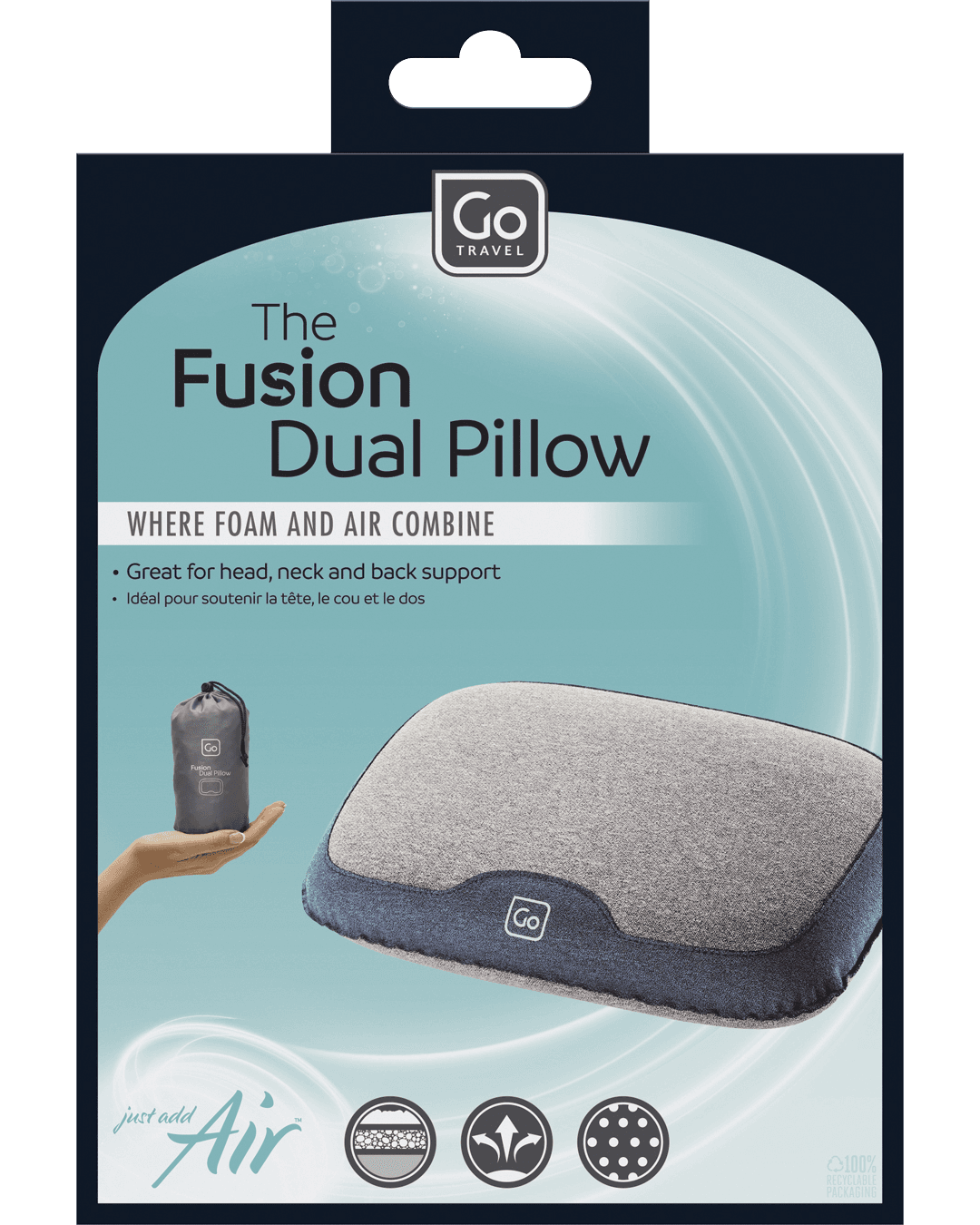 Fusion Dual Pillow (Grey)