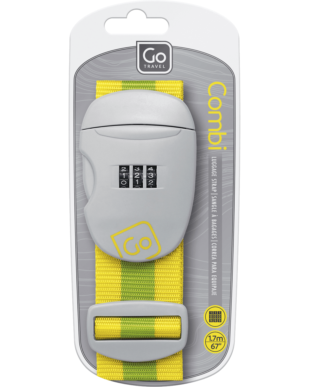Combi Luggage Strap (Yellow/Green)