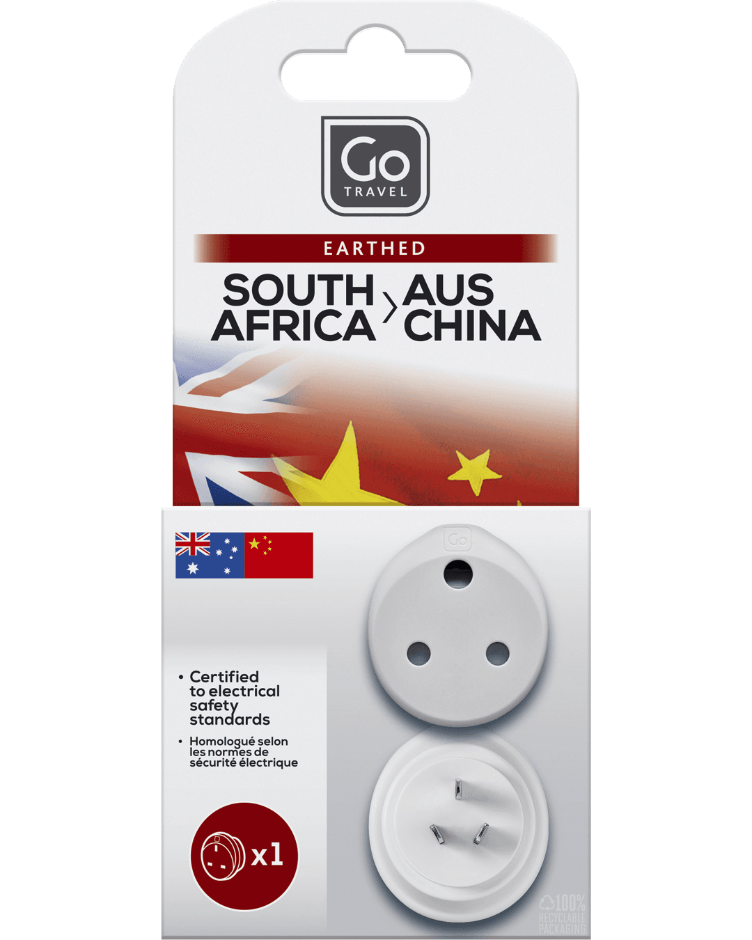 SA-AUS/China Adaptor - packaging