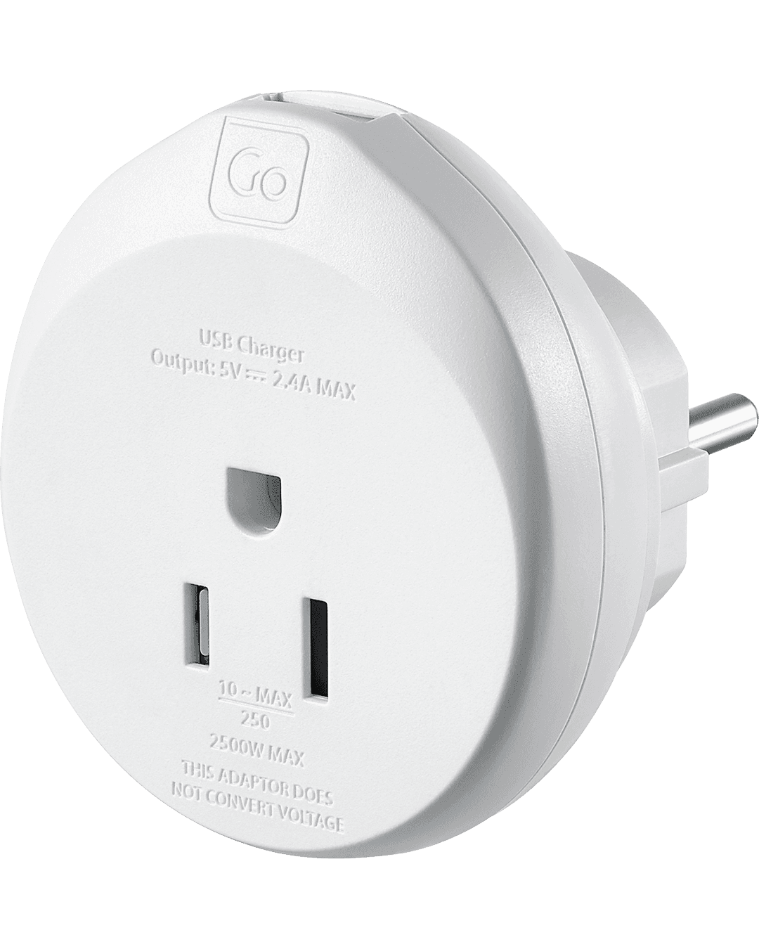 USA-EU USB-A Adaptor (2.4A)