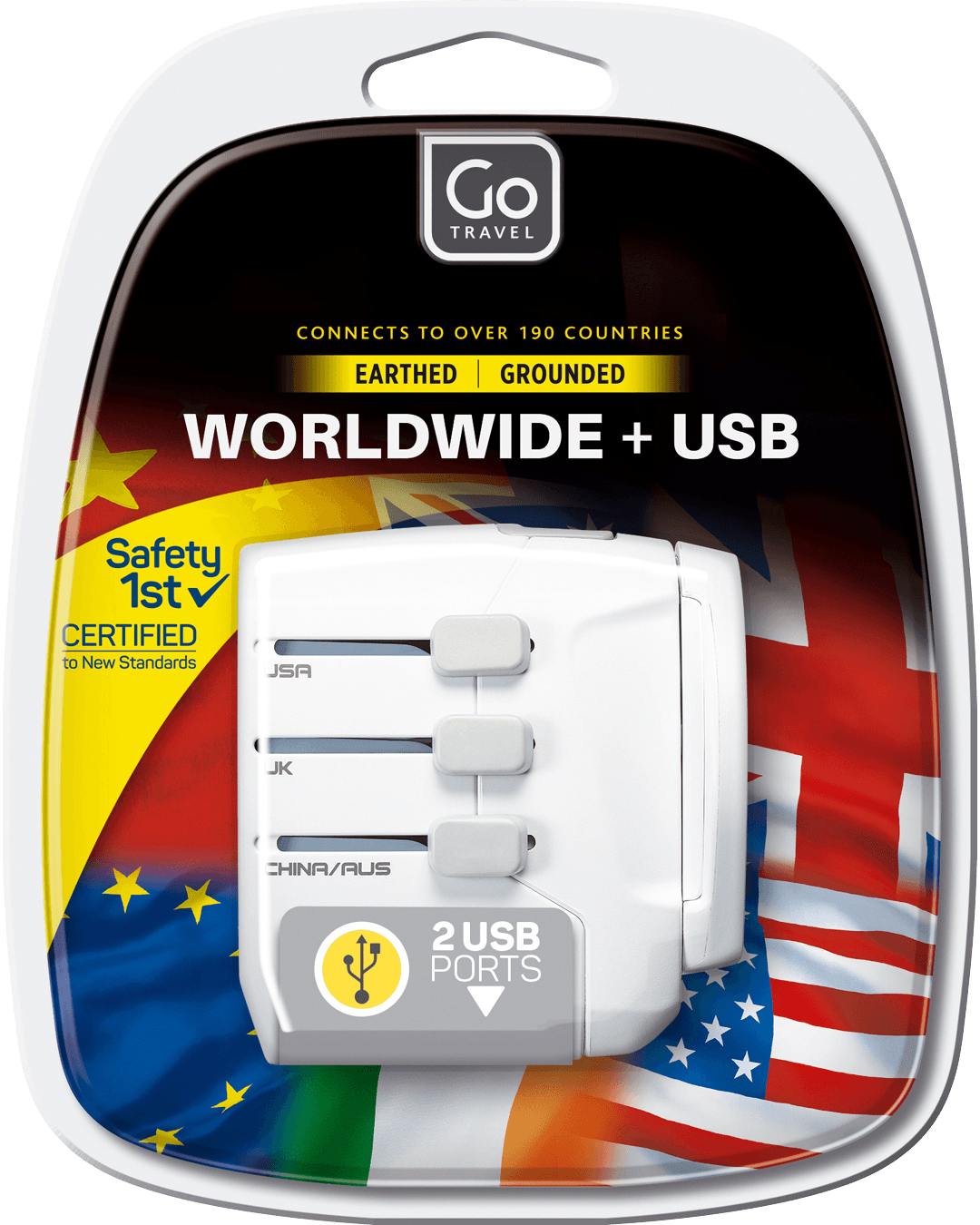 Worldwide Adaptor + USB-A