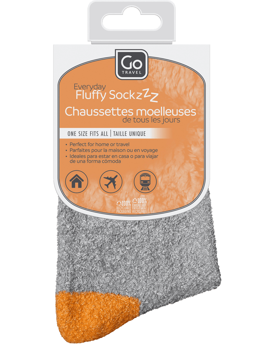 Everyday Fluffy Sockzzz (Orange) - packaging