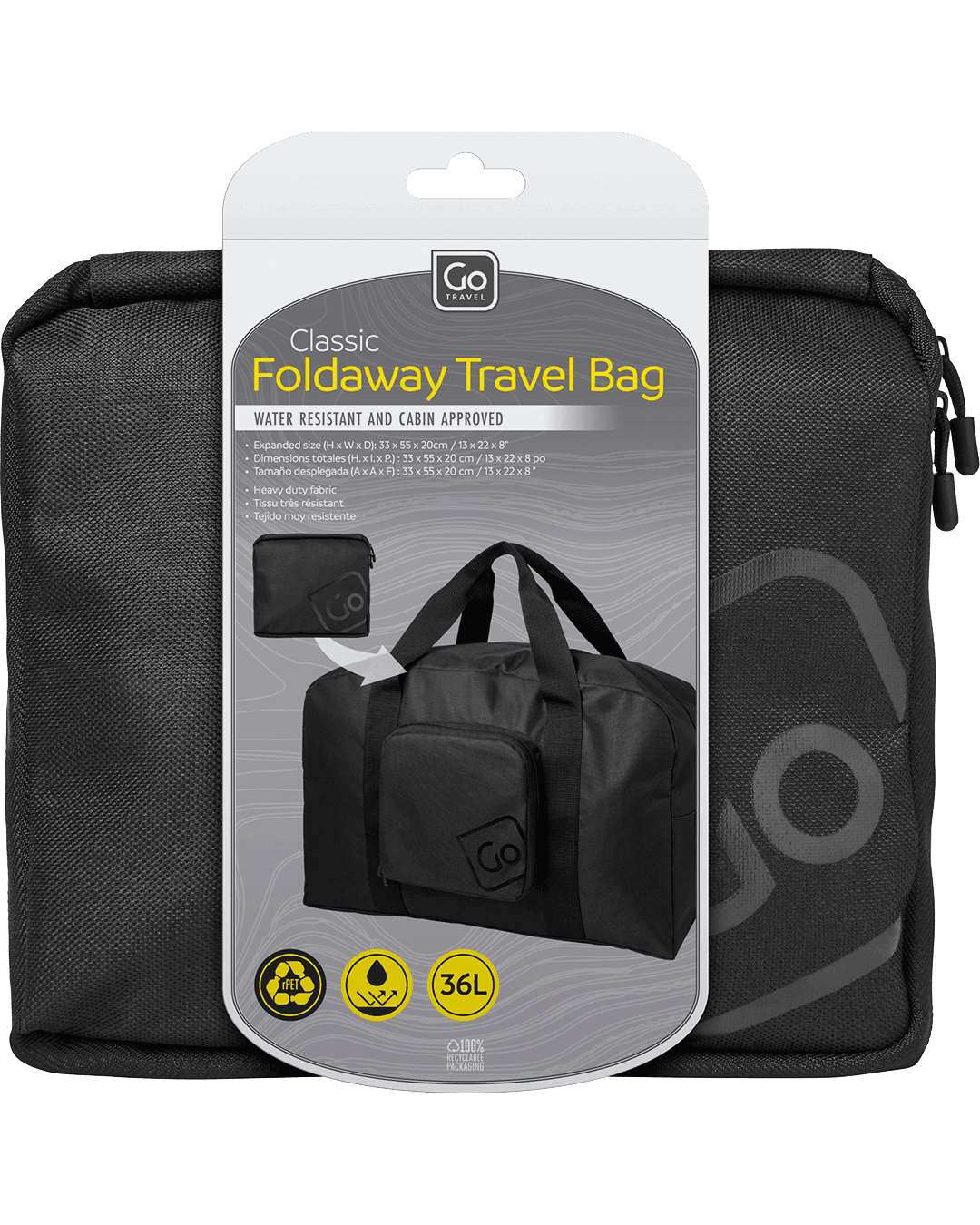 Classic Foldaway Travel Bag (Black)