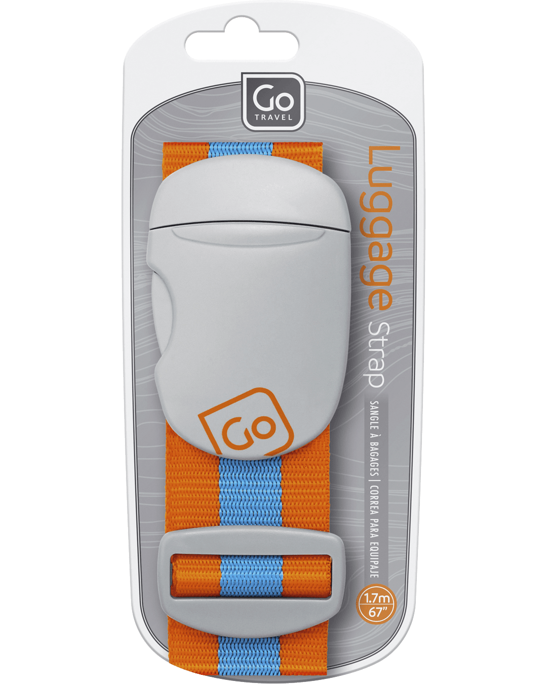 Luggage Strap (Blue/Orange) - packaging